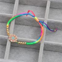 Micro-set Color Zircon Color Woven Bracelet Nhyl126049 main image 10