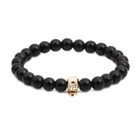 Unisex Ghost Head Natural Stone Copper Bracelets &amp; Bangles Nhyl126070 main image 6