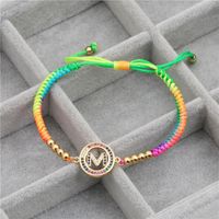 Unisex Letters Color Weave Adjustable Diy Copper Bracelets &amp; Bangles Nhyl126072 main image 3