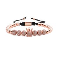 Unisex Crown Weaving Copper Bracelets &amp; Bangles Nhyl126081 main image 4