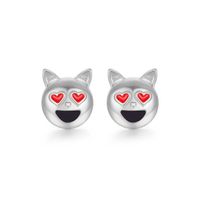 Fabrik Direkt Verkauf Europa Und Amerika  Hot Sale Tropf Öl Persönlichkeit Einfache Ohrringe Neue Kreative Emoji Ohrringe main image 15