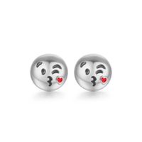 Fabrik Direkt Verkauf Europa Und Amerika  Hot Sale Tropf Öl Persönlichkeit Einfache Ohrringe Neue Kreative Emoji Ohrringe main image 14