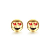 Fabrik Direkt Verkauf Europa Und Amerika  Hot Sale Tropf Öl Persönlichkeit Einfache Ohrringe Neue Kreative Emoji Ohrringe main image 12