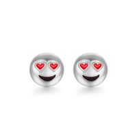 Fabrik Direkt Verkauf Europa Und Amerika  Hot Sale Tropf Öl Persönlichkeit Einfache Ohrringe Neue Kreative Emoji Ohrringe main image 11