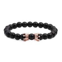 Unisex Natural Stone Lion Head Copper Bracelets &amp; Bangles Nhyl126069 sku image 2