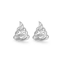 Fabrik Direkt Verkauf Europa Und Amerika  Hot Sale Tropf Öl Persönlichkeit Einfache Ohrringe Neue Kreative Emoji Ohrringe sku image 2
