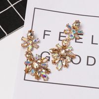 Womens Geometric Rhinestone Alloy Earrings Nhjj130299 main image 1