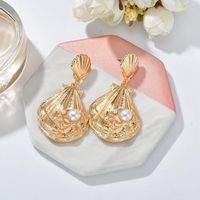 Womens Shell And Beads Alloy Earrings Nhbq130364 main image 6