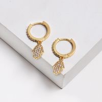 Fashion Micro-encrusted Zircon Earrings Nhjj130387 main image 1