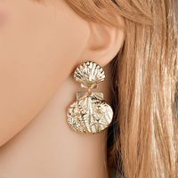 Fashion Starfish Shell Metal Texture Earrings Nhbq130388 main image 3