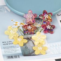 Creative Exaggerated Big Acrylic Flower Earrings Nhjj132933 main image 1