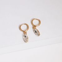Korean Geometric Rhinestone-studded Gemstone Earrings Nhjj132952 main image 4