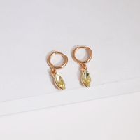 Korean Geometric Rhinestone-studded Gemstone Earrings Nhjj132952 main image 6