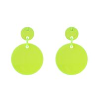 Fashion Fluorescent Color Big Circle Candy Color Alloy Earrings Nhjj132966 main image 7