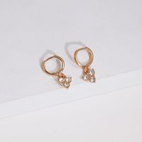 Korean Geometric Triangle Rhinestone Super Flashing Earrings Nhjj132991 main image 6