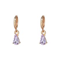 Korean Geometric Drop-shaped Rhinestone Alloy Earrings Nhjj133048 main image 10