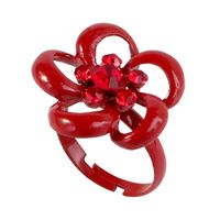 Womens Floral Paint Alloy Rings Nhkq133113 main image 6