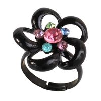 Womens Floral Paint Alloy Rings Nhkq133113 main image 8