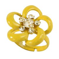 Womens Floral Paint Alloy Rings Nhkq133113 main image 10