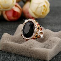 Unisex Geometry Inlay Imitated Crystal Alloy Rings Nhkq133115 main image 7