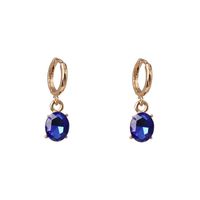 Womens Geometric Rhinestone Alloy Earrings Nhjj132956 sku image 2