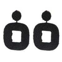 Rice Beads Geometric Rectangular Earrings Nhjj133063 sku image 5