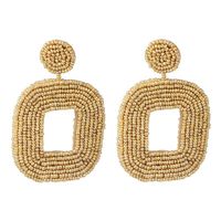 Rice Beads Geometric Rectangular Earrings Nhjj133063 sku image 1