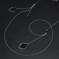Metal Glasses Rope Alloy Winding Leaves Pendant Glasses Chain Nhbc133147 main image 3