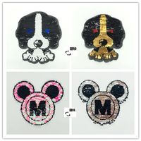Dog Double-sided Flipable Sequins Embroidered Sequin Cloth Nhlt133155 main image 1