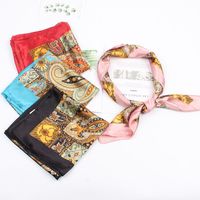 Satin Scarves Decorated Professional Small Scarf Nhxo133254 main image 3