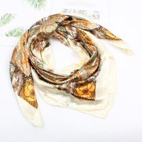 Satin Scarves Decorated Professional Small Scarf Nhxo133254 main image 5
