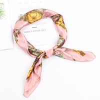 Satin Scarves Decorated Professional Small Scarf Nhxo133254 main image 10