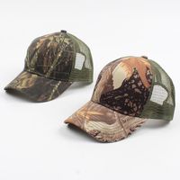 Camouflage Versatile Sunscreen Korean Mesh Breathable Baseball Cap Nhxo133258 main image 5