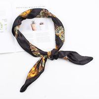 Satin Scarves Decorated Professional Small Scarf Nhxo133254 sku image 1
