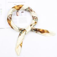 Satin Scarves Decorated Professional Small Scarf Nhxo133254 sku image 2
