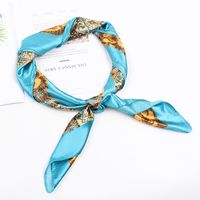 Satin Scarves Decorated Professional Small Scarf Nhxo133254 sku image 4