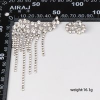 Fashion Women Rhinestone Asymmetric Earrings Nhjj133606 main image 5