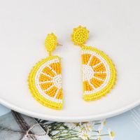 52402 Nouvelle Frais Personnalité Fruits Orange Perle Boucles D'oreilles De Mode Doux Et Mignon Fruits Oreille Goujons Européen Et Américain main image 1