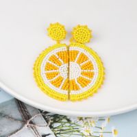 52402 Nouvelle Frais Personnalité Fruits Orange Perle Boucles D'oreilles De Mode Doux Et Mignon Fruits Oreille Goujons Européen Et Américain main image 3