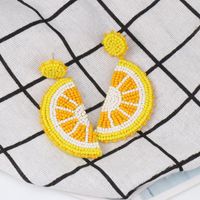 52402 Nouvelle Frais Personnalité Fruits Orange Perle Boucles D'oreilles De Mode Doux Et Mignon Fruits Oreille Goujons Européen Et Américain main image 4