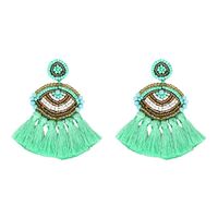 Fashion Women Hand-woven Beads Eye Earrings Nhjq133753 main image 3