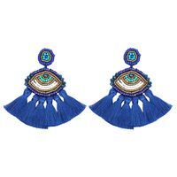 Fashion Women Hand-woven Beads Eye Earrings Nhjq133753 main image 5