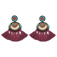 Fashion Women Hand-woven Beads Eye Earrings Nhjq133753 main image 6