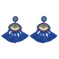 Fashion Women Hand-woven Beads Eye Earrings Nhjq133753 main image 7