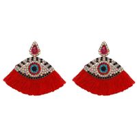 Fashion Women Rhinestone Tassel Eye Earrings Nhjq133756 main image 10