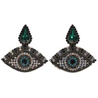 Fashion Women Rhinestone Eye-shaped Earrings Nhjq133802 main image 9