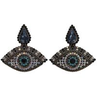 Fashion Women Rhinestone Eye-shaped Earrings Nhjq133802 main image 11