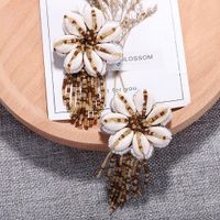 Fashion Women Handmade Beads Shell Earrings Nhjq133811 main image 6