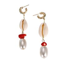 Fashion Women Beads Shell Earrings Nhjq133817 main image 7