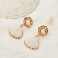 Fashion Natural Beads Shell Earrings Nhot133853 main image 4